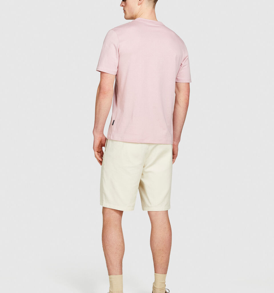 Relaxed fit t-shirt with print - men's short sleeve t-shirts - Pastel Pink | Sisley image number 3
